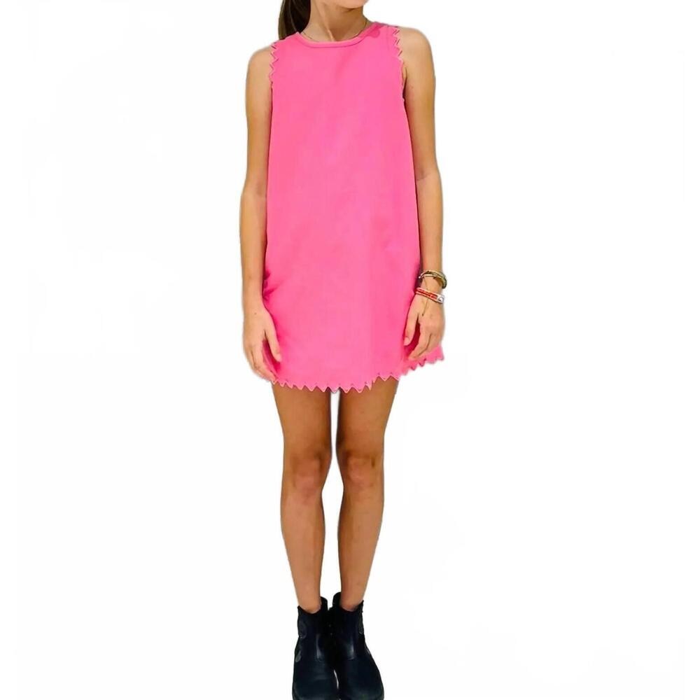 NEW LITTLE OLIN embroidered dress in pink